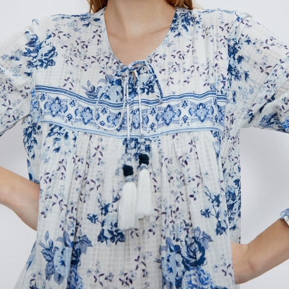 ZARA Floral maxi dress - Picture 4 of 5